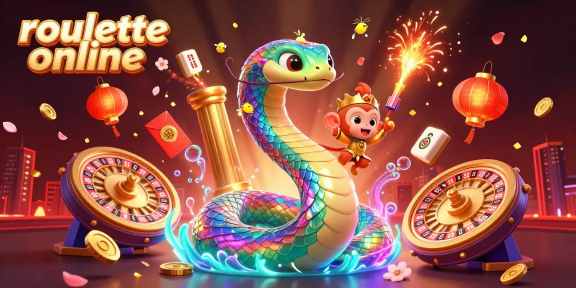 Experience the thrill of roullete online in this vibrant casino scene with spinning wheels and rich details.