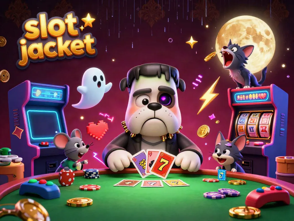 Experience the thrill of winning big with the slot jackpot in this dynamic casino scene.